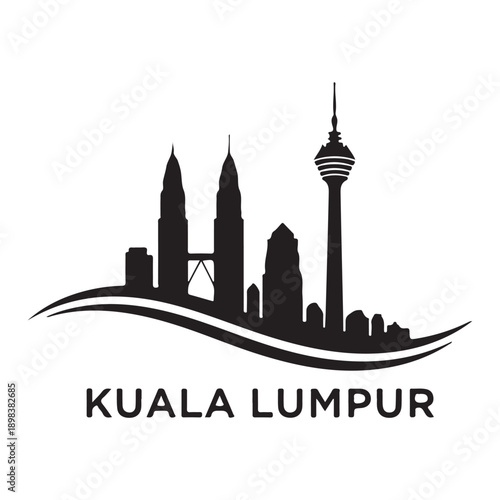 Kuala Lumpur City Skyline Vector