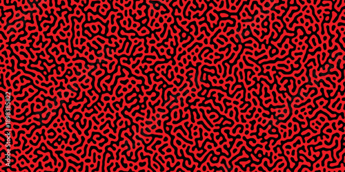 Abstract truing organic wallpaper Turing reaction diffusion monochrome seamless pattern .Monochrome Turing reaction background .Natural seamless line pattern. Linear design with biological shapes