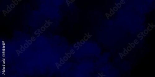 Dark abstract background with blue grunge effect background. blue velvet grunge texture fantasy smooth watercolor painted art design. Dark elegant Royal blue shades aquarelle paint	