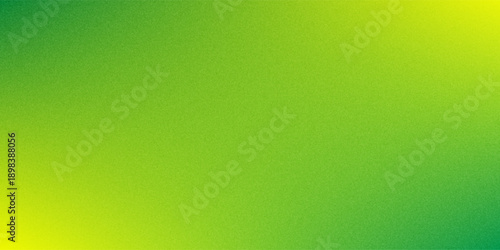 Noisy grain texture effect green and lime color gradient banner background. green grain texture background.eps 10