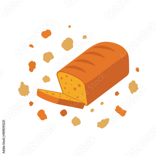 Artistic Slice Of Freshly Baked Bread For Your Kitchen Decor Needs