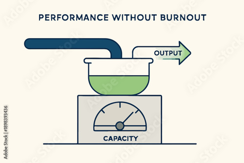 Sustainable Business Performance Without Burnout System illustration