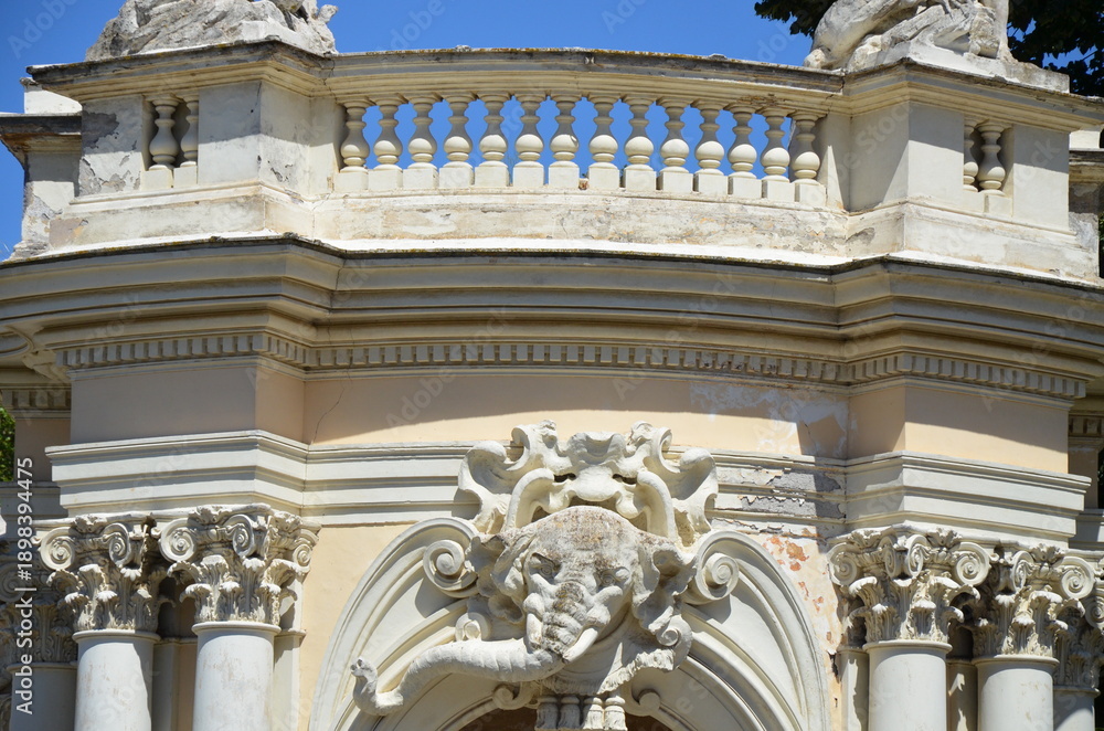 Fototapeta premium Entrance to Bioparco, Villa Borghese Gardens