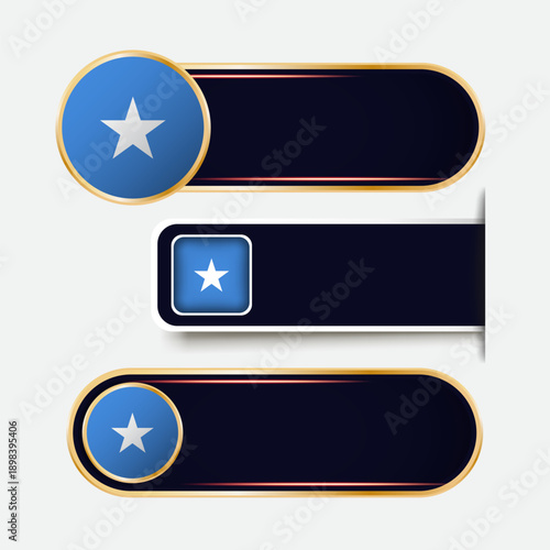 Shiny Somalia Flag Banners Set