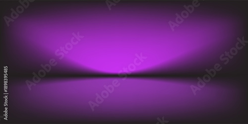 Abstract gradient podium background. Violet, purple and lilac empty 3d studio backdrop. Clean scene for product presentation mockup template. Vector illustration.