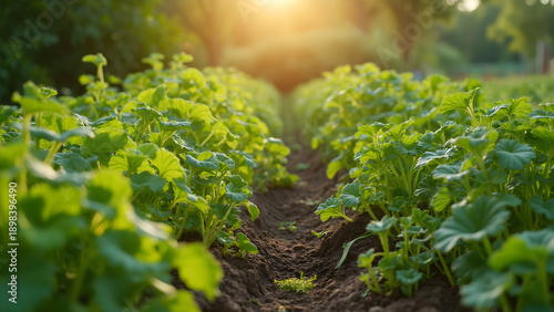 Well-tended vegetable garden in full harvest. Tips for a thriving vegetable plot. Seasonal vegetables ready to pick. Benefits of growing your own food.