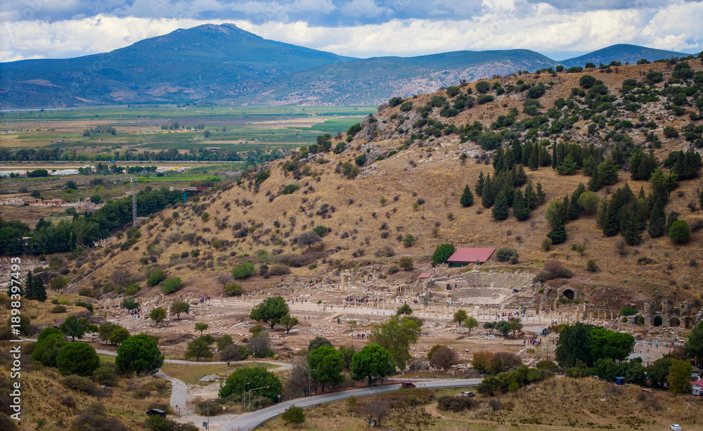 Fototapeta premium Chulcek: Aerial Views of Ephesus' Hidden Gem