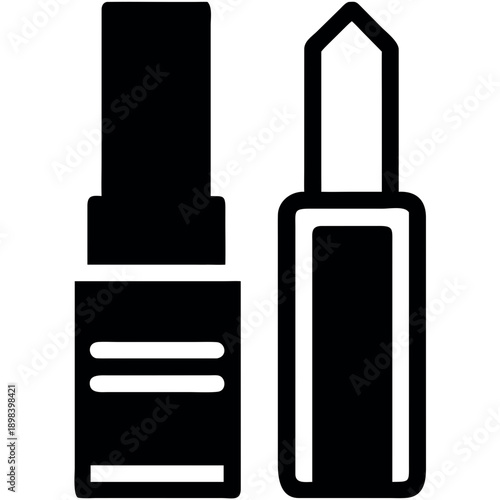 set of cosmetic bottles isolated