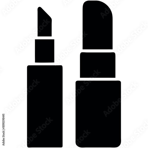 set of cosmetic bottles isolated