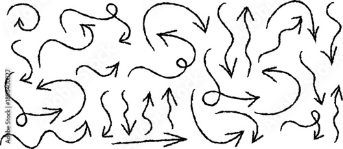 A black and white illustration depicts numerous swirling lines and arrows suggesting movement and chaotic flow across the frame high quality professional detailed