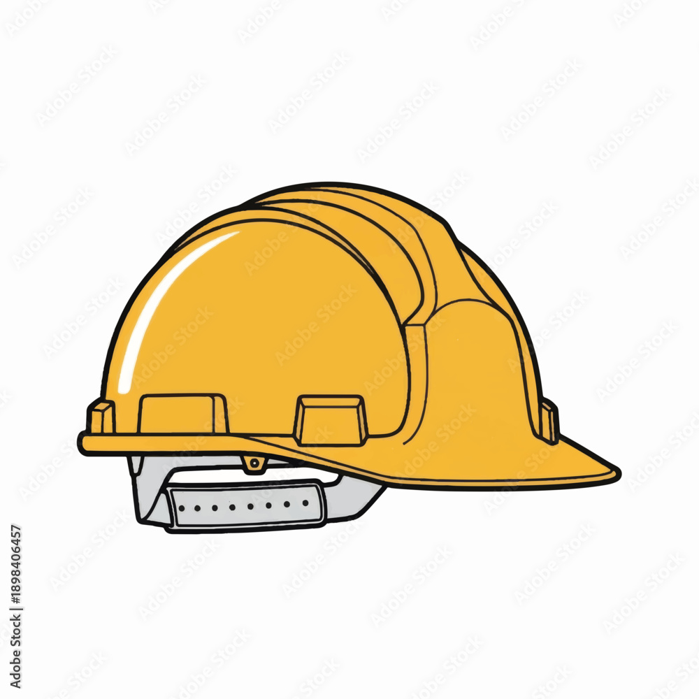 Fototapeta premium Yellow hard hat for construction safety and protection