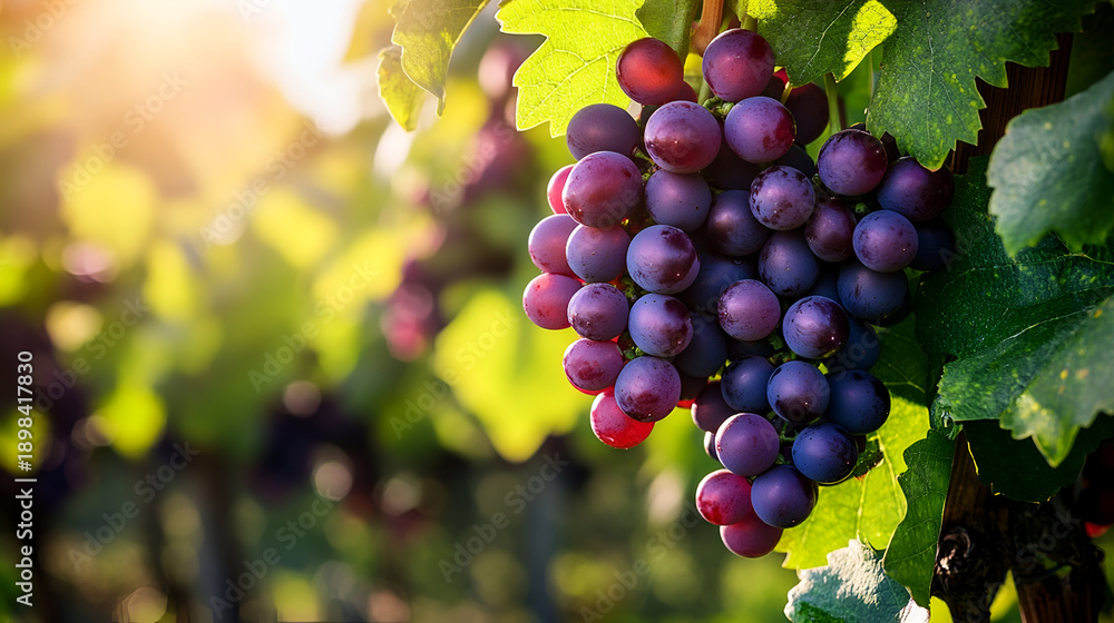 Naklejka premium grapes on vine