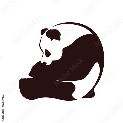 Panda icon image design