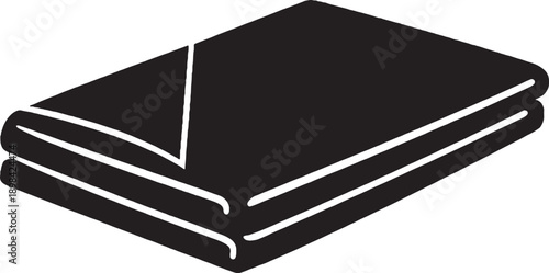 Camping Tarp Folded Silhouette