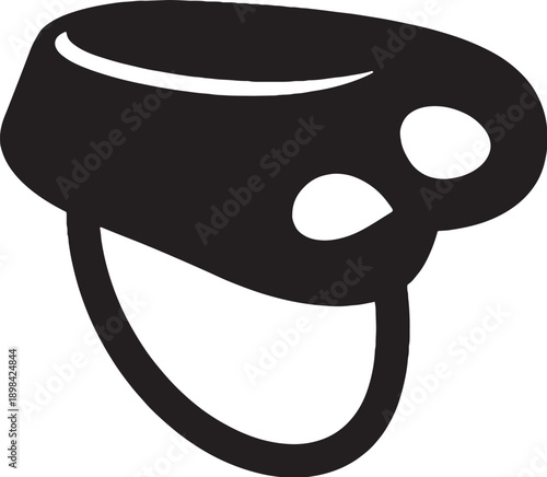 Belay Device Tube Style Silhouette Icon