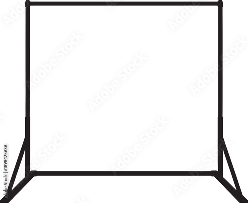 Archery Backstop Net Frame Silhouette