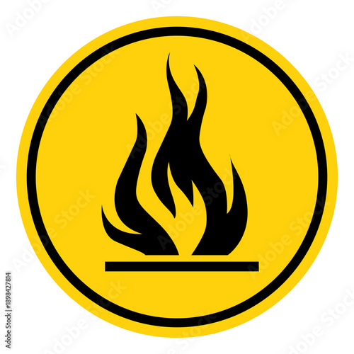 Highly Flammable Symbol Sign ,Vector Illustration, Isolate On White Background Label.EPS10