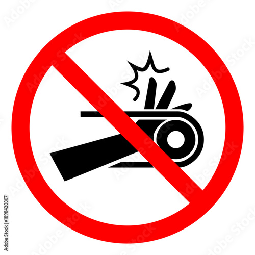 Injury Hazard Pich point Symbol Sign ,Vector Illustration, Isolate On White Background Label. EPS10