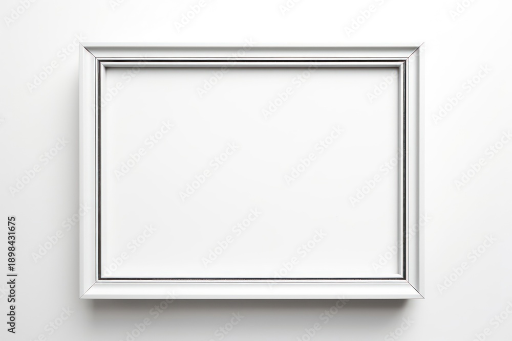 Fototapeta premium Picture frame backgrounds white white background.