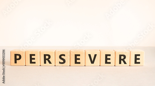 Obraz na plátně Persevere symbol