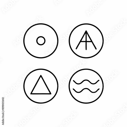 Mystical Alchemy Symbols Vector Collection