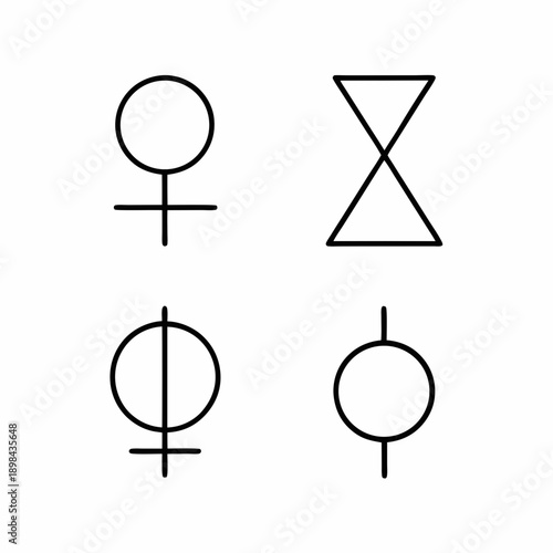 Mystical Alchemy Symbols Vector Collection