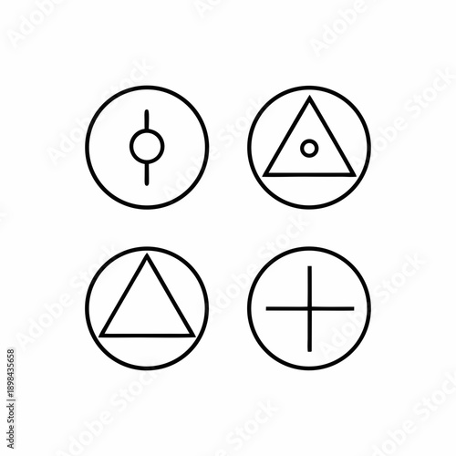 Mystical Alchemy Symbols Vector Collection