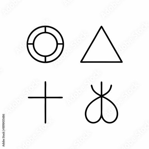 Mystical Alchemy Symbols Vector Collection