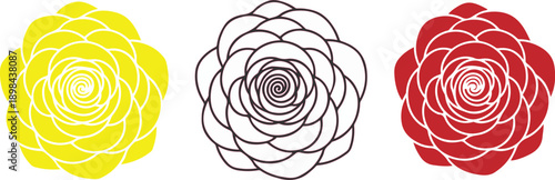  flower isolated on white background as package design element