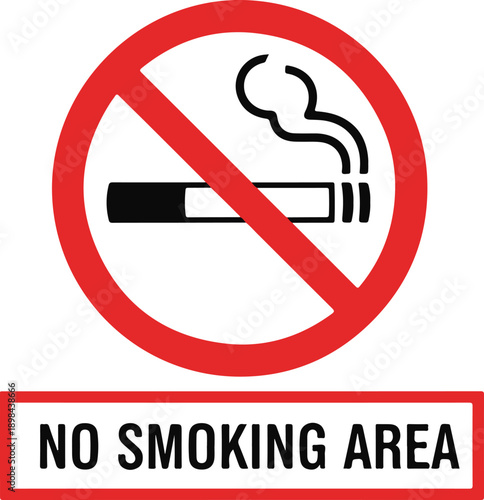 No Smoking Area Sign