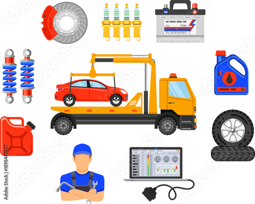 Car Service Infographics