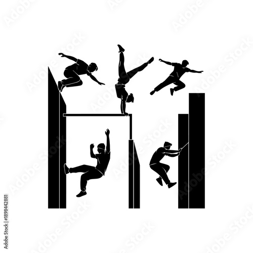 Dynamic obstacle course showcasing athleticism and agility in action