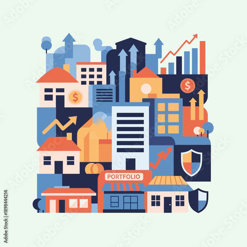 Business Finance Investment Company Buildings.