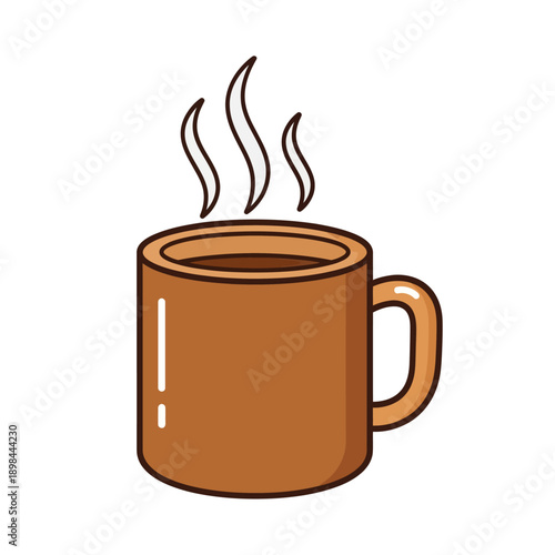 Steaming Coffee Mug Icon