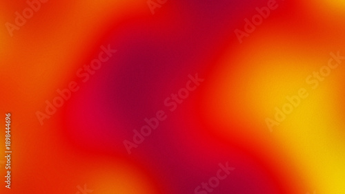 Hero Section backgrounds feature a strong color combination of dark red, magenta, bright orange, and golden yellow on a technology startup website or application, banner, poster