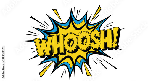 Comic book explosion effect whoosh