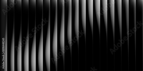 Abstract black and white vertical stripes pattern-abstract background-3D art-glowing lights-digital design-neon art-futuristic design-modern wall art-tech decor-sci-fi art-background design