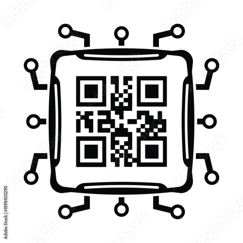 QR code scan icon set. Scan me frame. QR code scan for smartphone. QR code for mobile app, payment and identification. Vector illustration.