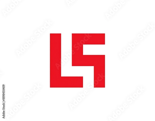 Wallpaper Mural Red LS Monogram Logo Design Element. Torontodigital.ca