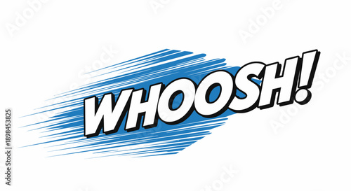 Comic book effect whoosh motion blur