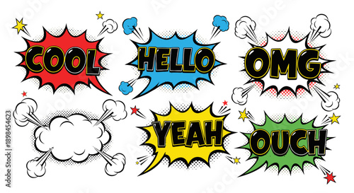 comic book speech bubbles