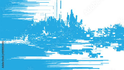 Blue and white abstract grunge texture design