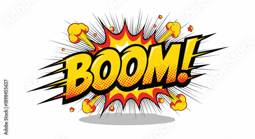 Comic boom explosion