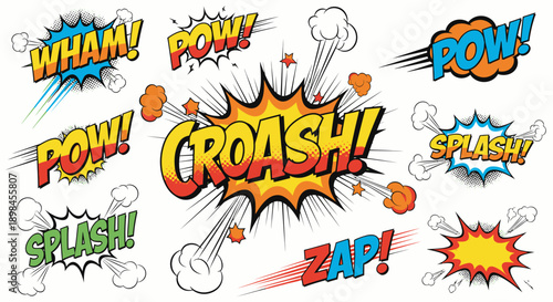 Comic book explosion effects