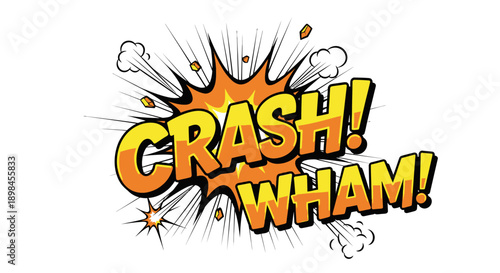 Crash wham comic book explosion effect