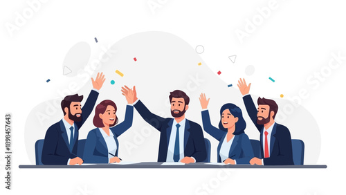 Diverse Business Team Celebrating Success and Teamwork