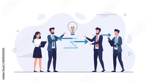 Business Team Collaboration Idea Generation and Communication