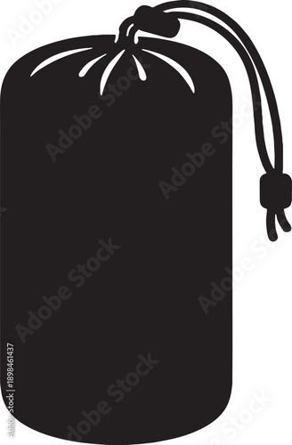 Hiking Emergency Bivy Bag Packed Silhouette