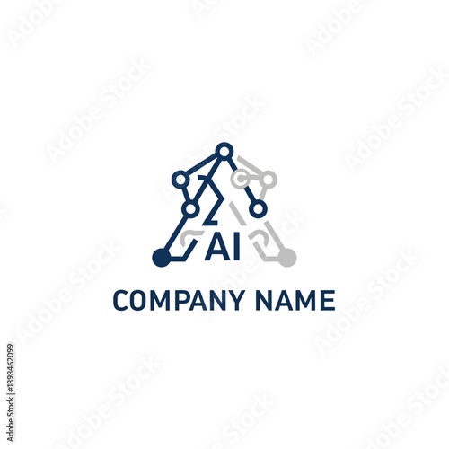 Artificial Intelligence Company Logo Design.