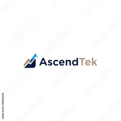AscendTek logo with blue arrow.